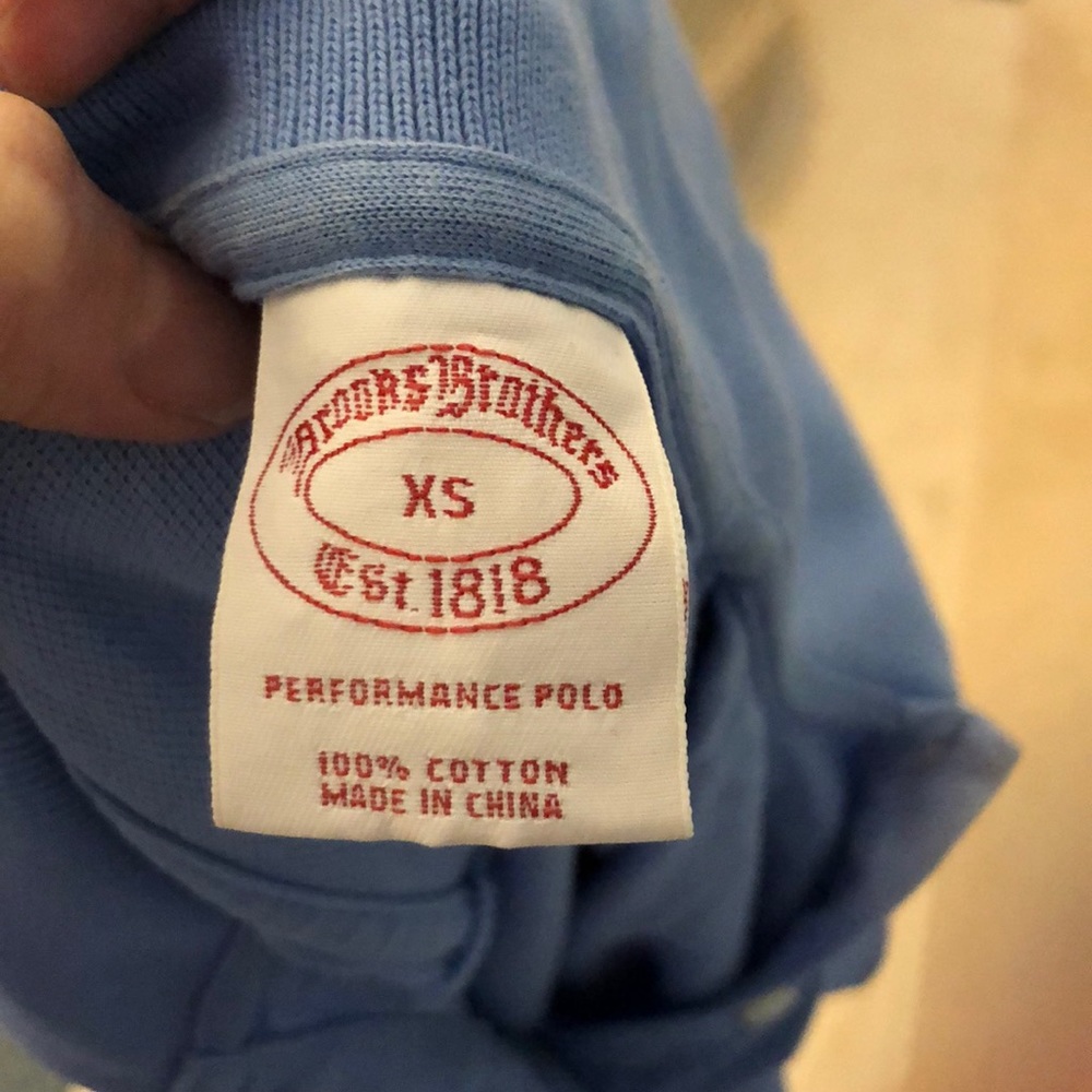 Brooks Brothers performance polo xs blue